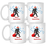 Merry Squatchmas coffee mug set