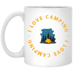 Sasquatch Coffee  I Love Camping coffee mug