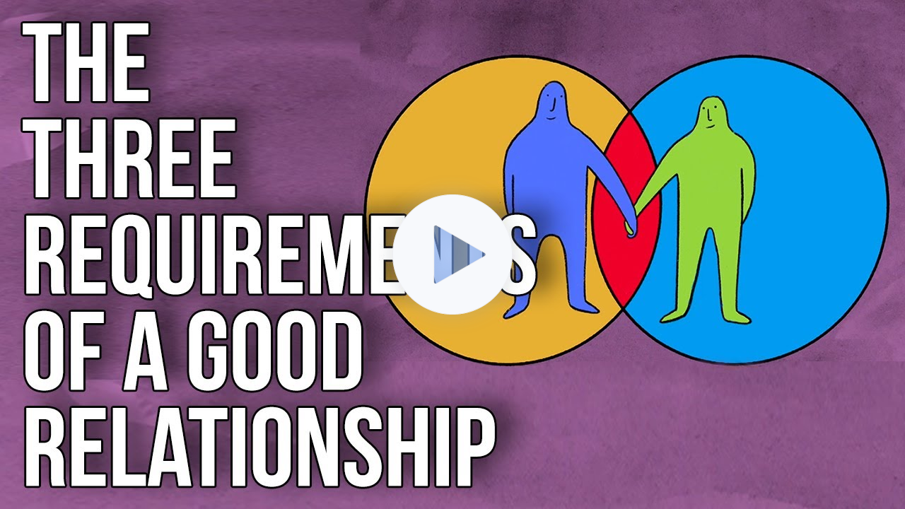 The Three Requirements of a Good Relationship