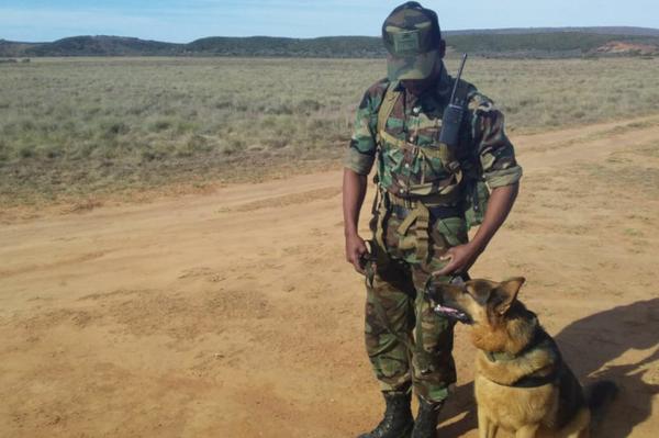 Azola is a specially-trained K9 handler for Amakhala’s APU, a protector and defender of wildlife on Amakhala Game Reserve