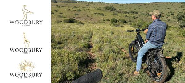 Ebike on grassy hill