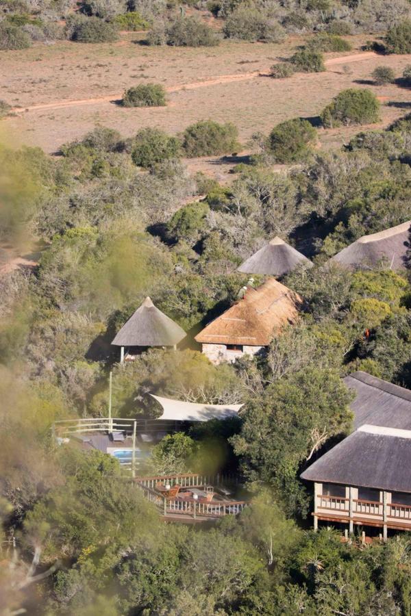 Aerial view of Woodbury Lodge on Amakhala