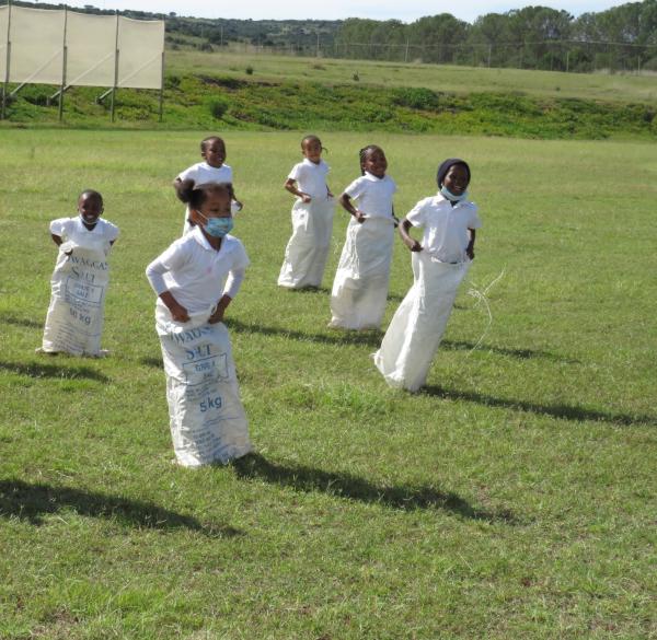 Sidbury School kids enjoying sports day