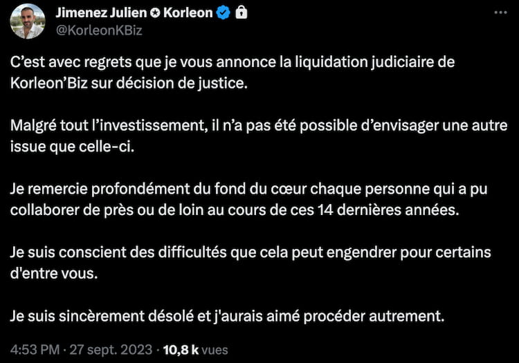 Annonce julien Jimenez