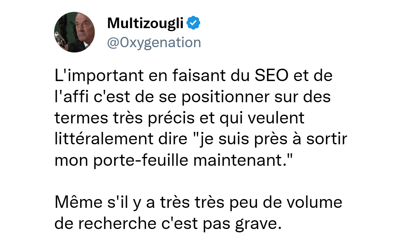 Leçon SEO et Affiliation