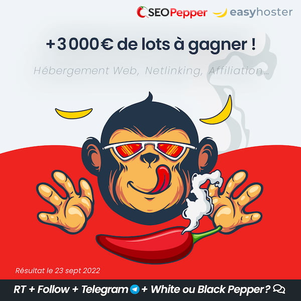 Concours de la rentrée : SEOPepper x EasyHoster