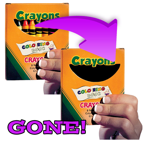 Vanishing Crayons Magic Trick