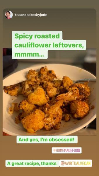 Spicy Roasted Cauliflower