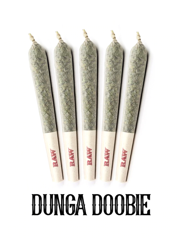 Dunga Doobie CBD/CBG Flower Pre Roll 5 Pack - 50/50 Blend