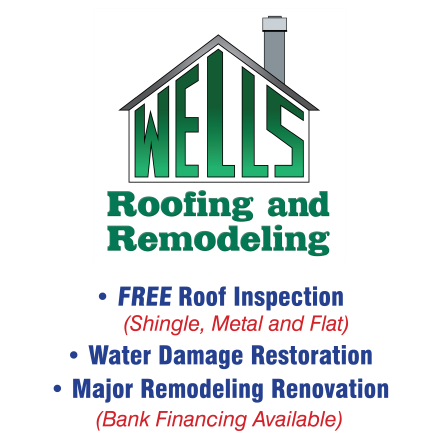 Logo for Wells Roofing and Remodeling