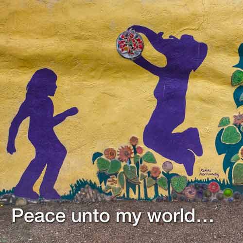 peace unto my world poster