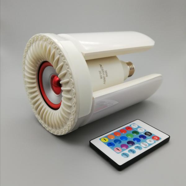 Lámpara parlante deformable