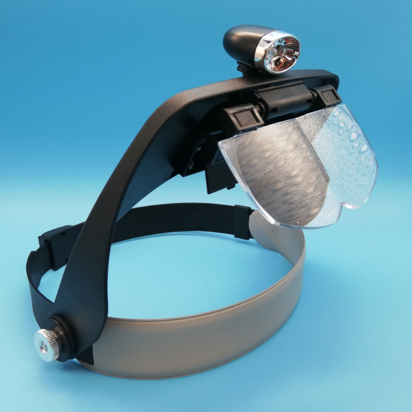 Lupa con sujetador de cabeza