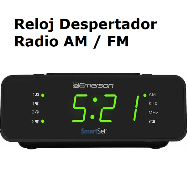 Reloj despertador radio Am/Fm