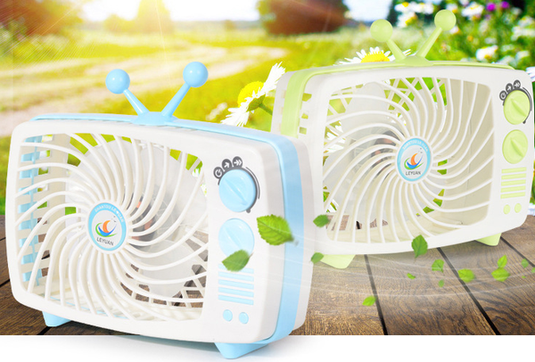 Mini ventilador tv recargable