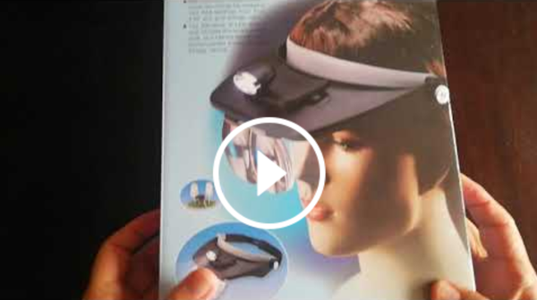 Lupa con sujetador de cabeza