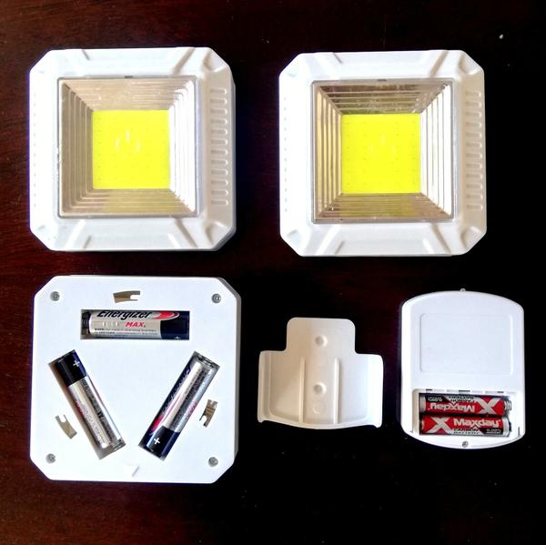 Kit de 3 luces led con control remoto