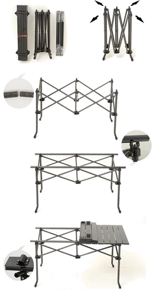 Mesa Plegable Rectangular para Camping