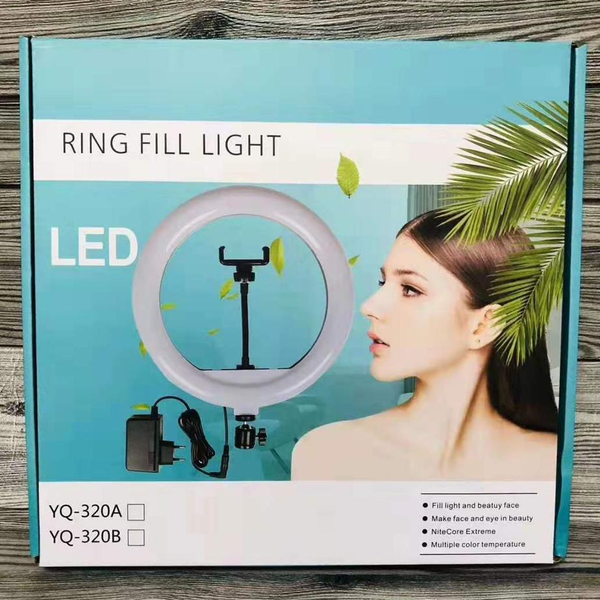 Aro de luz con trípode