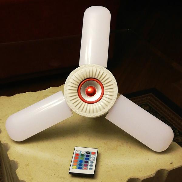 Lámpara parlante deformable