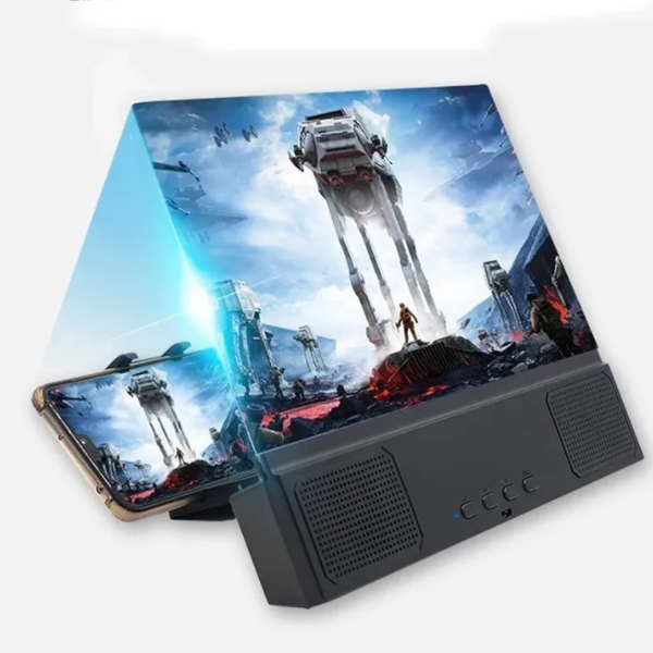 Amplificador de pantalla con parlante