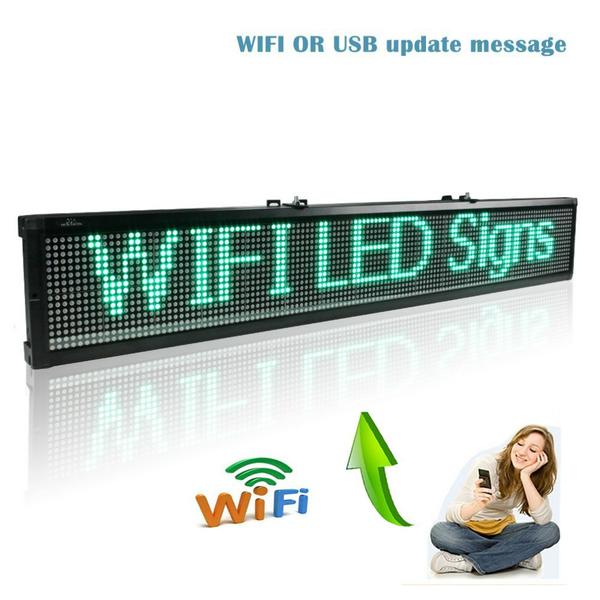 Letrero led pasamensajes wifi