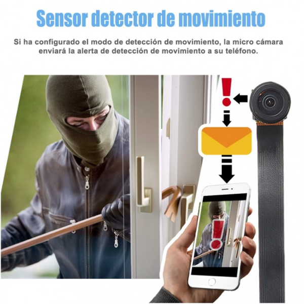 Mini cámara espía con batería wifi