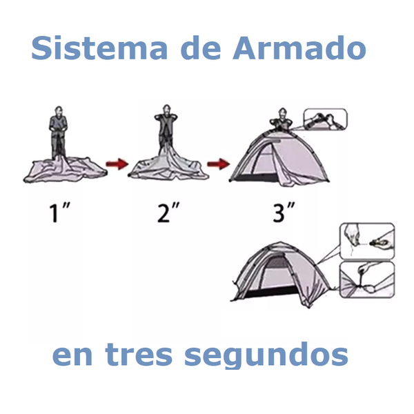 Carpa Semi automática para 3