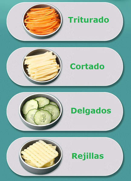Cortador de verduras 4 en 1