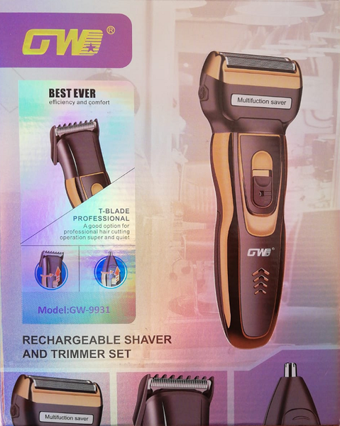 Afeitadora Triple Uso GW-9931