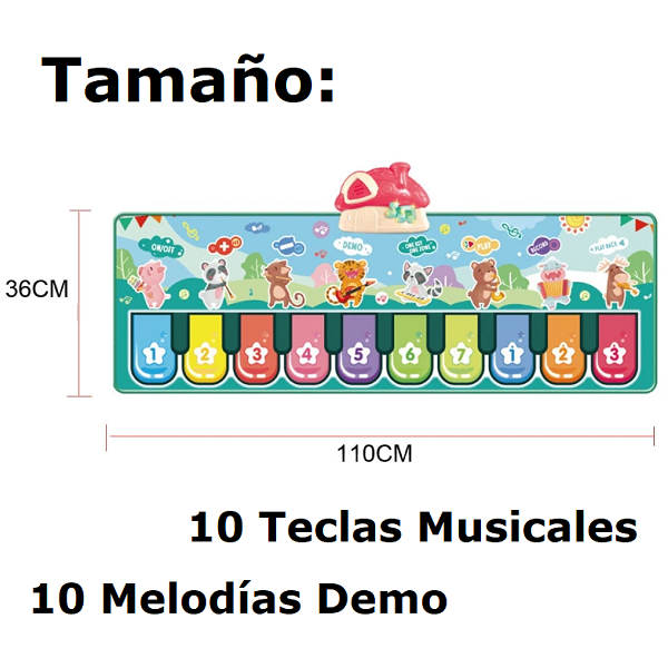 Piano alfombrilla musical
