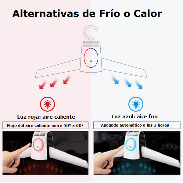 Secador Portátil de Ropa y Zapatos