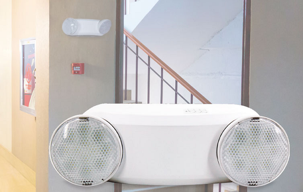 Lámpara de Emergencia con Doble Foco LED y Batería Recargable