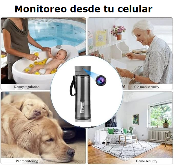 Botella con Cámara Espía