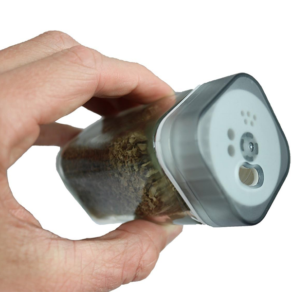 Especiero Condimentero Giratorio con 8 Frascos de Vidrio