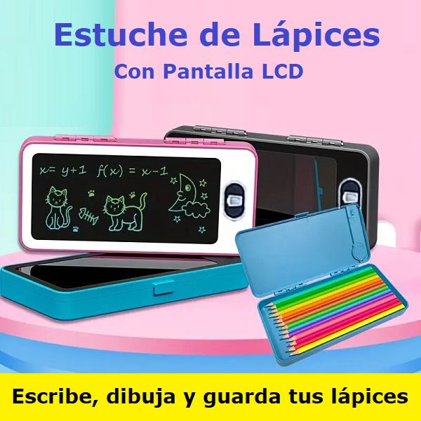 Estuche de Lápices con Pantalla LCD