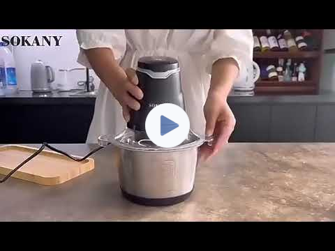 Picadora Eléctrica de Acero Inoxidable Sokany