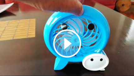 Mini ventilador recargable