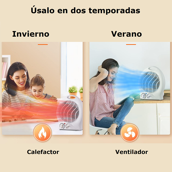 Calefactor y ventilador