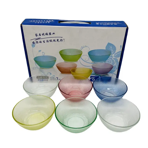 Juego de 6 contenedores de vidrio