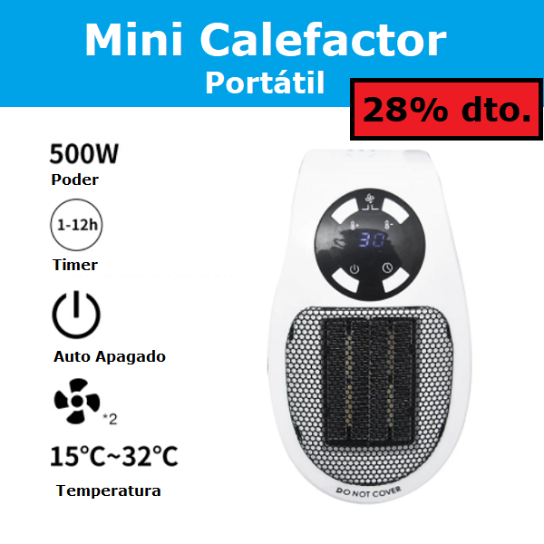 Mini calefactor portátil
