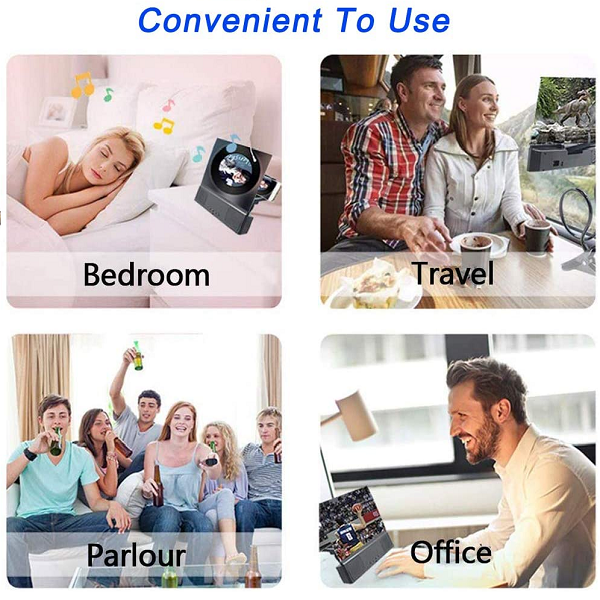 Amplificador de pantalla con parlante