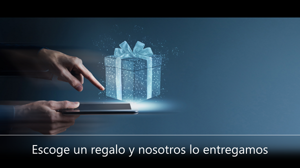 Escoge un regalo y nosotros lo entregamos