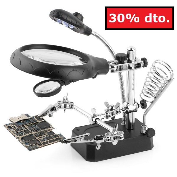 Lupa soldadora con clip