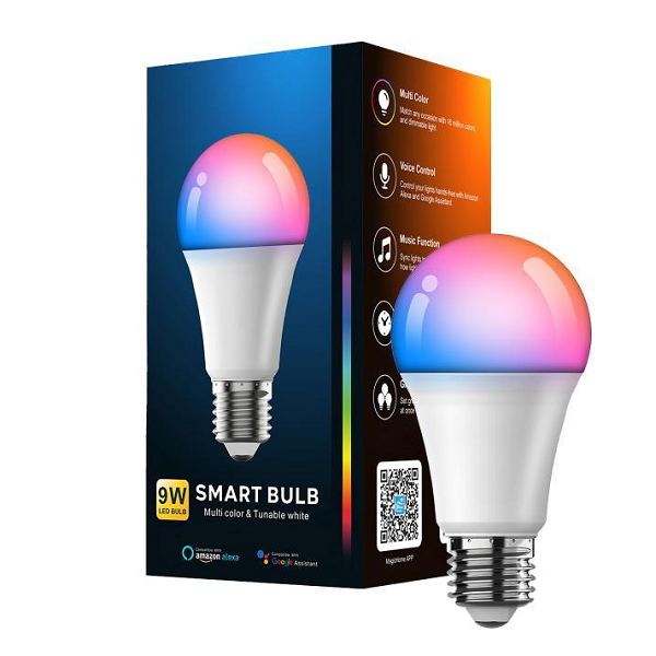 Foco inteligente WiFi RGB 9v