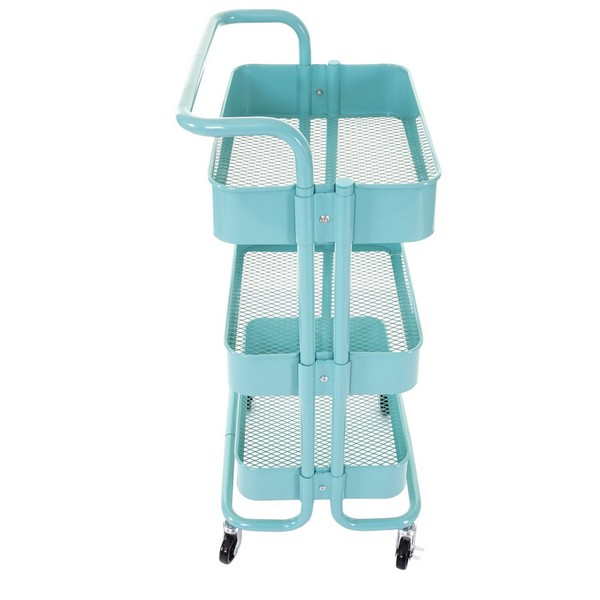 Estante Metálico con Ruedas de 3 Niveles