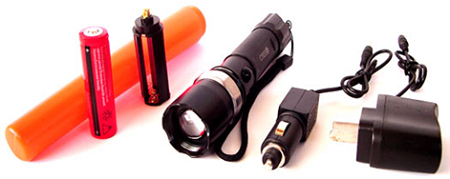 Linterna led con cono reflectivo