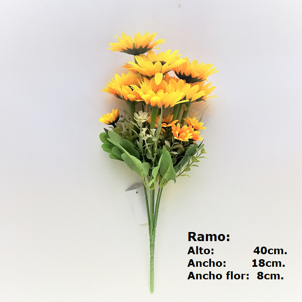 Girasoles artificiales decorativos