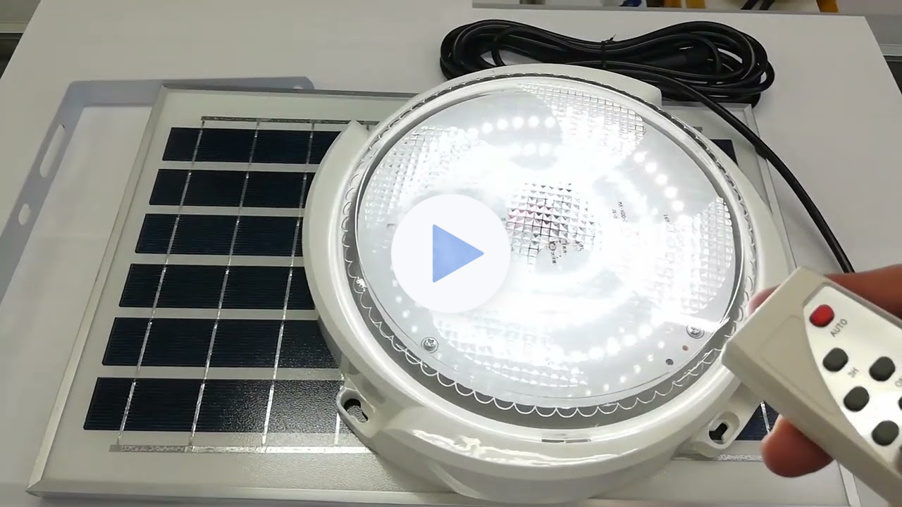 Lámparas solares de techo con panel solar separado, www.comprasin.com