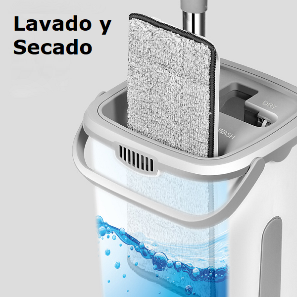 Balde escurridor con trapeador